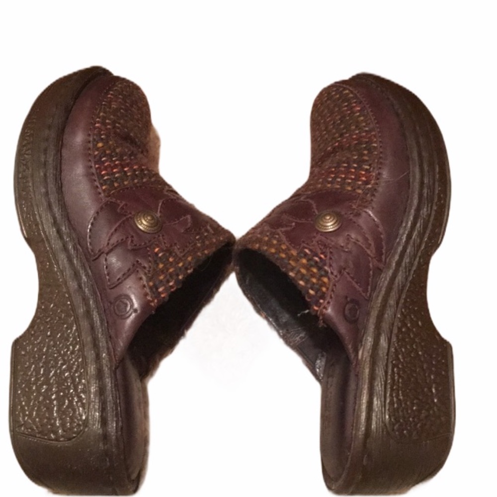 Born tweed clogs mules fall color 6 flats 36.5